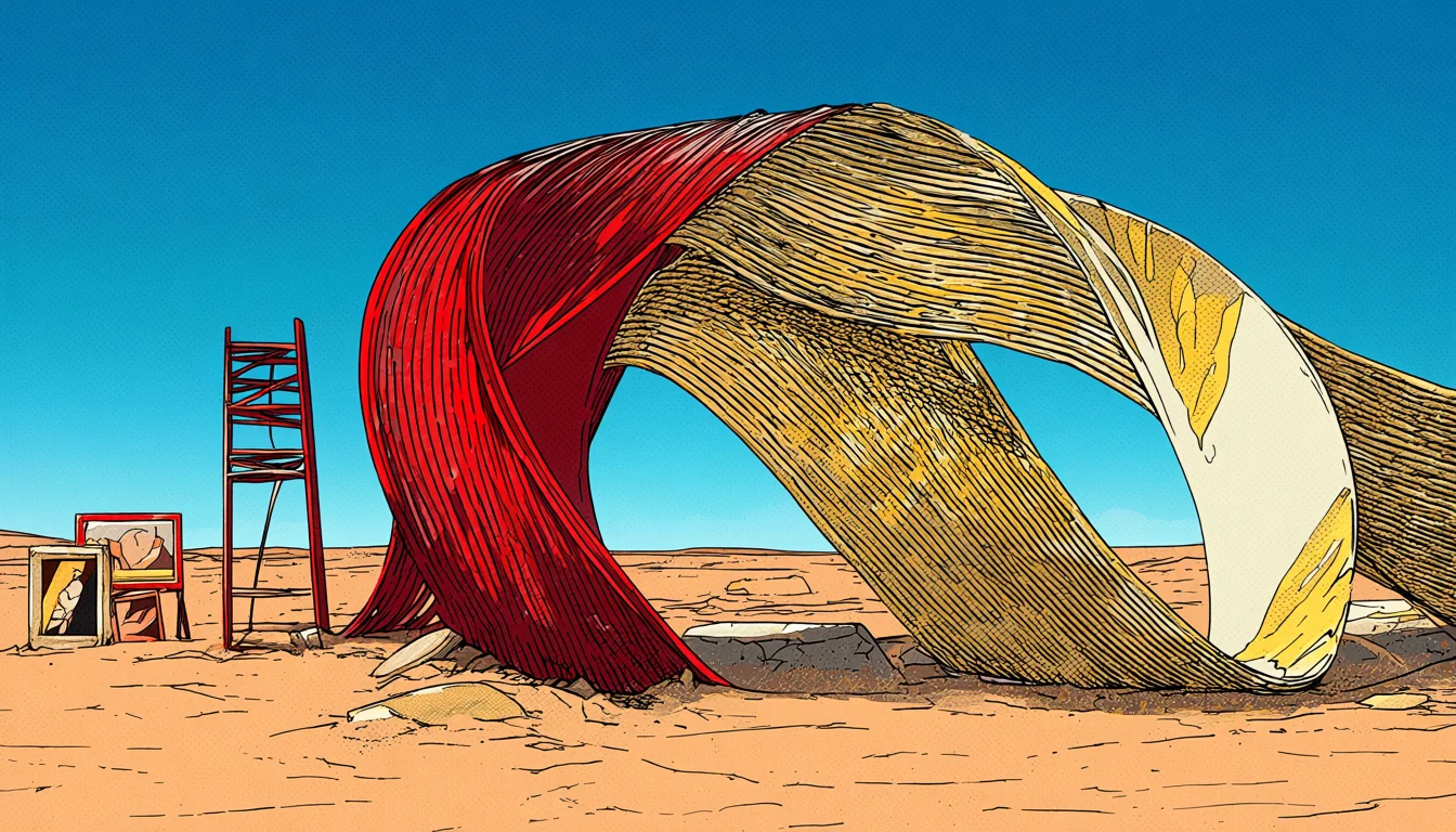 Original adult editorial illustration for Nhentai Codes: Search, Labels, and Limits